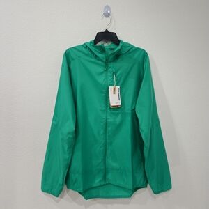 Salomon Bonatti Cross Wind Light Jacket Hooded Green Men’s Size Large C25337 NWT